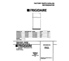 Frigidaire FRT22RGJW1 cover diagram