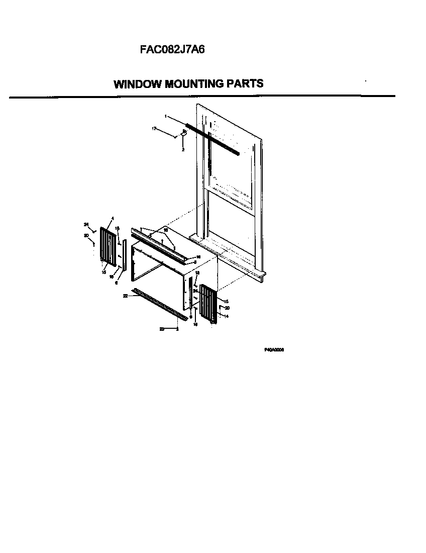 Window mounting parts