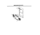 Frigidaire FAC052J7A1 window mounting parts diagram