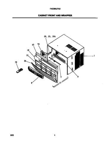Cabinet front and wrapper