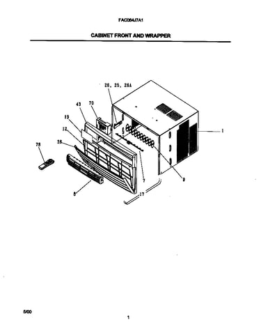 Cabinet front and wrapper