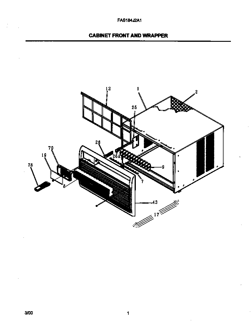 Cabinet front and wrapper
