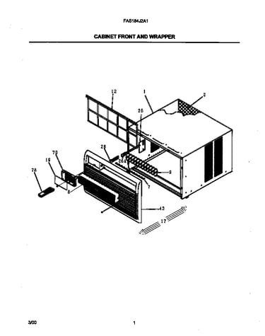 Cabinet front and wrapper