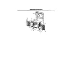 Frigidaire FAS184J2A1 window mounting parts diagram