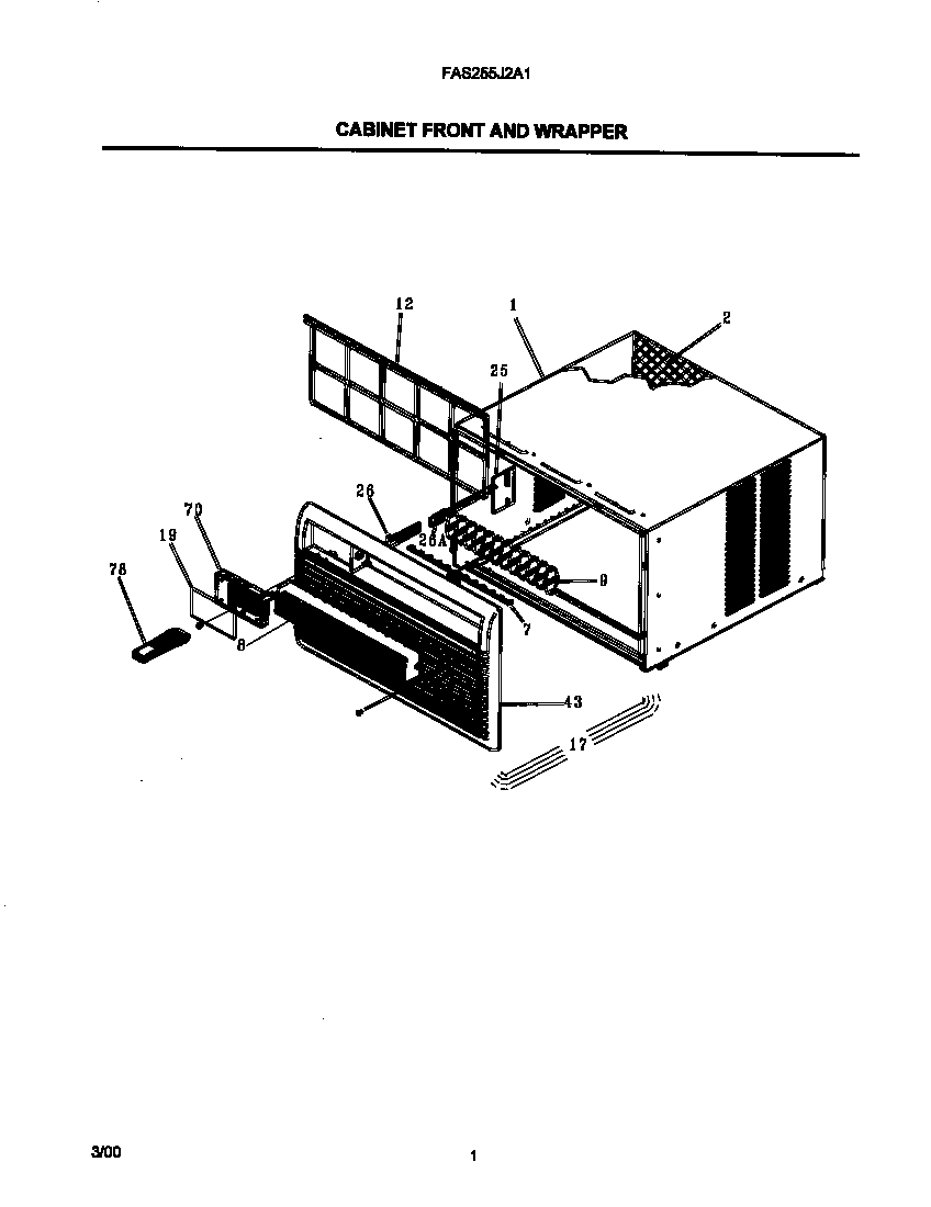 Cabinet front and wrapper