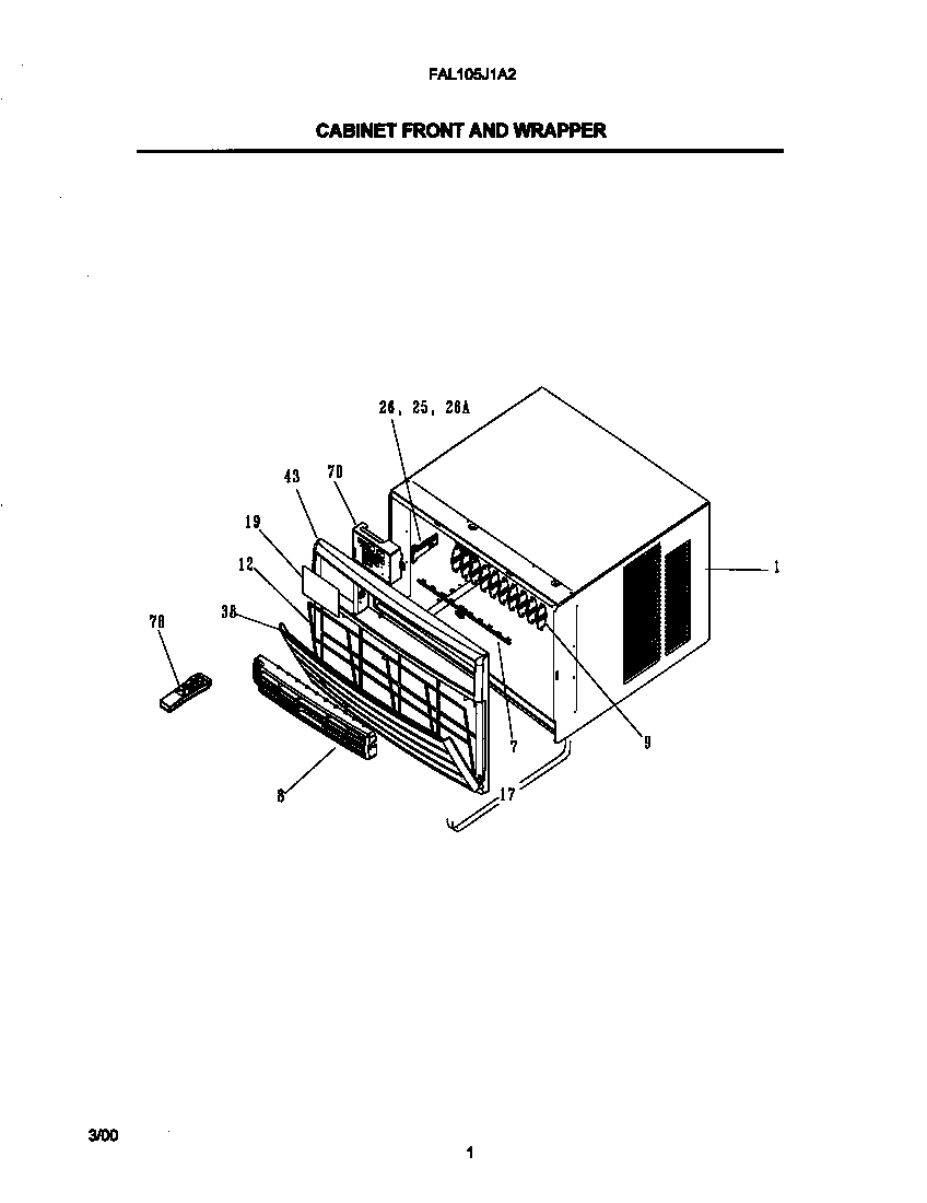 Cabinet front and wrapper