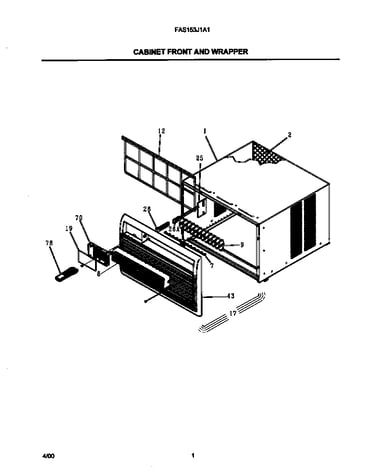 Cabinet front and wrapper