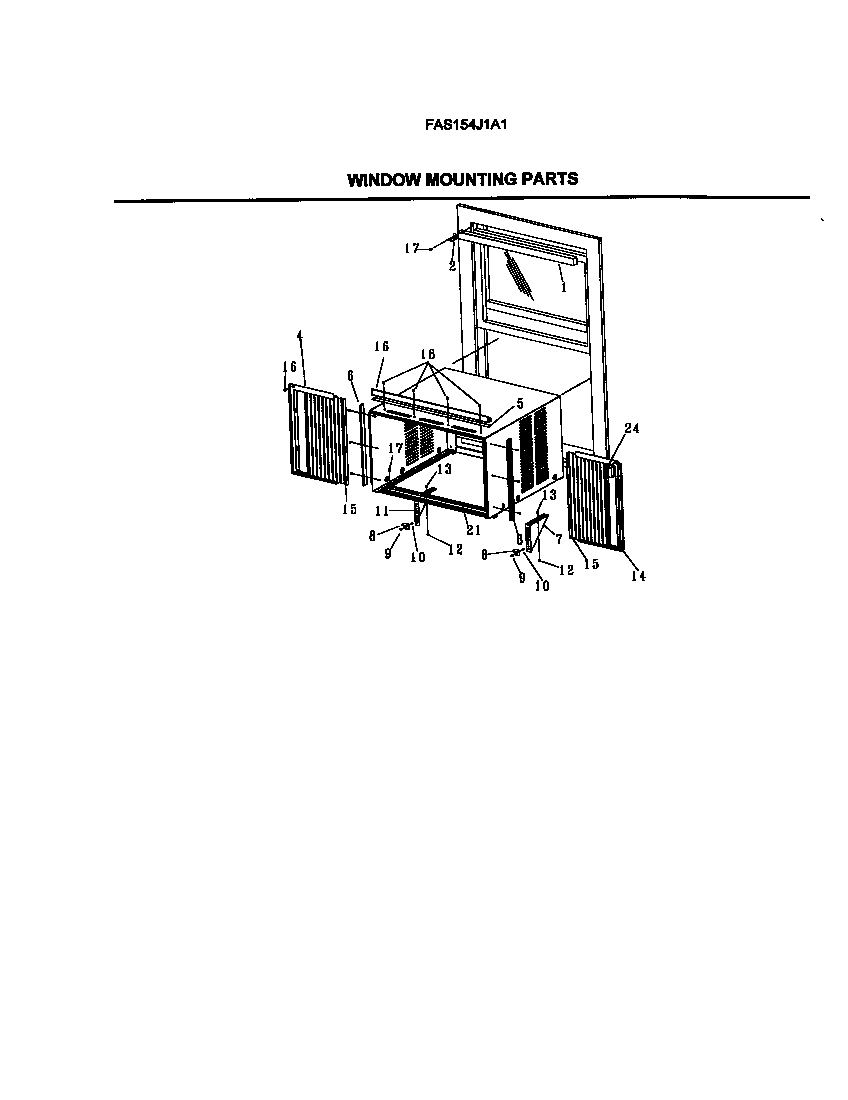 WINDOW MOUNTING PARTS