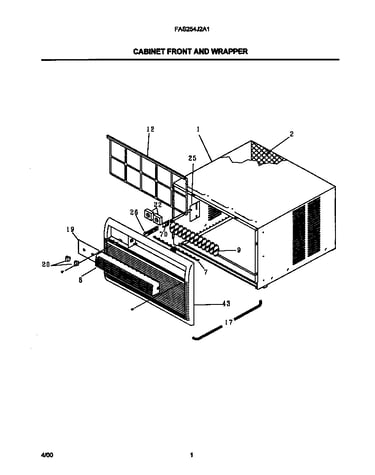 Cabinet front and wrapper