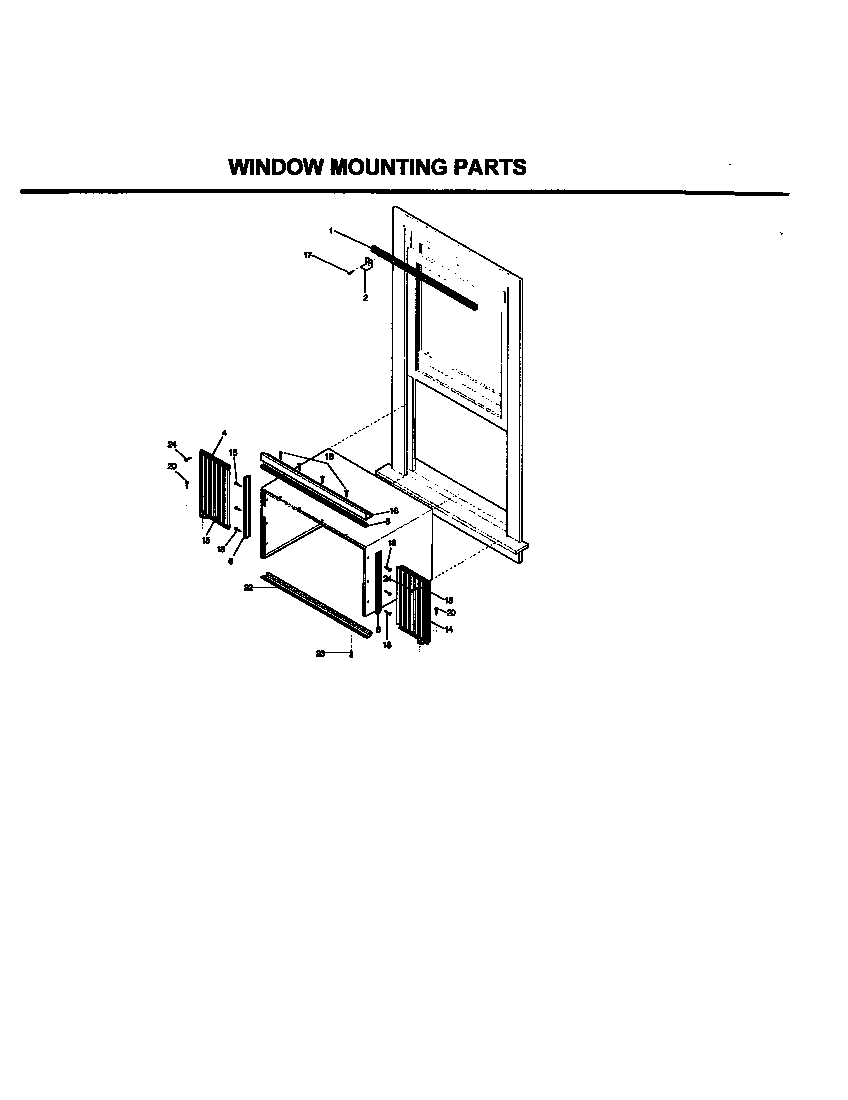 WINDOW MOUNTING PARTS