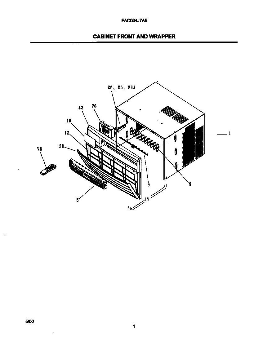 CABINET FRONT AND WRAPPER