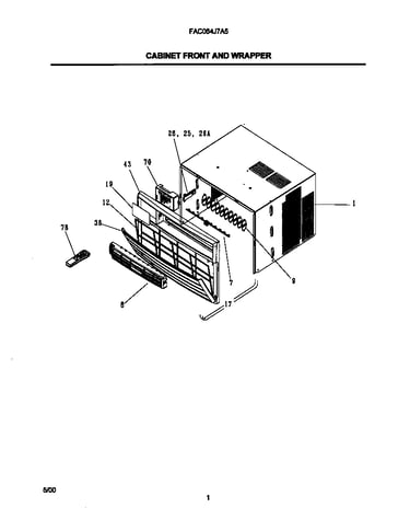 Cabinet front and wrapper