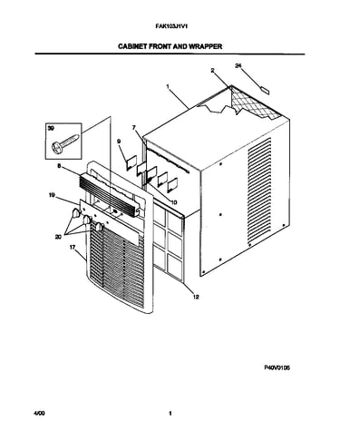 Cabinet front and wrapper