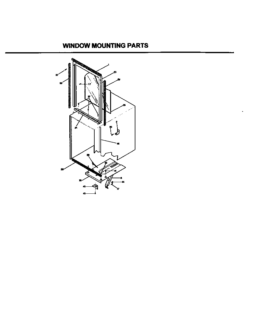 WINDOW MOUNTING PARTS