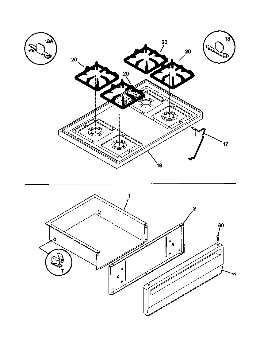 Top/drawer