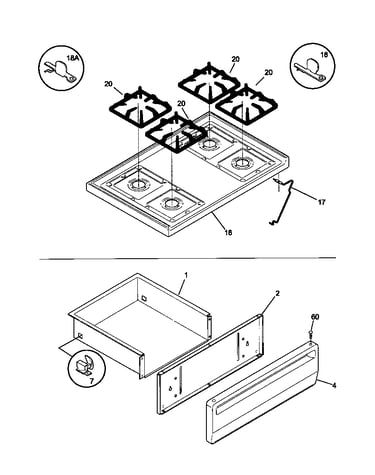 Top/drawer