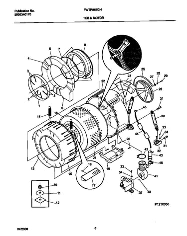 Wshr tub,motor