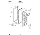 Universal/Multiflex (Frigidaire) MRS22WNGW7 refrigerator door diagram