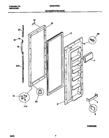 Refrigerator door