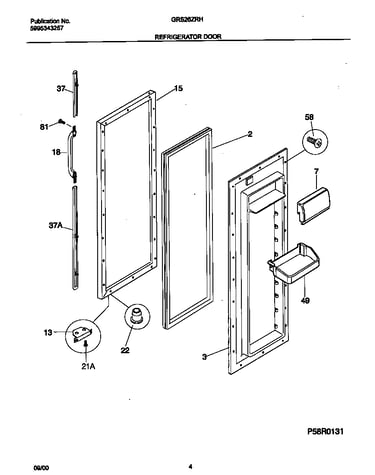 Refrigerator door