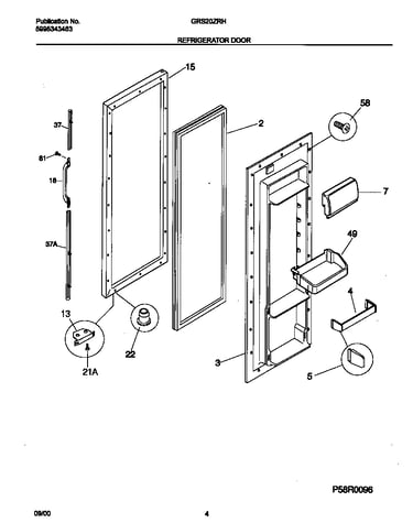 Refrigerator door