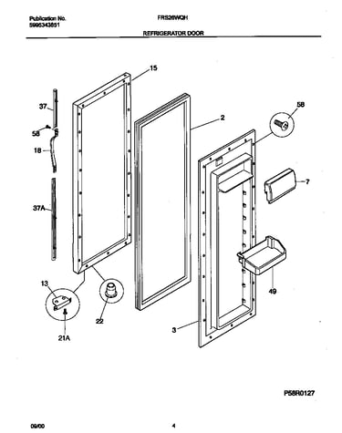 Refrigerator door