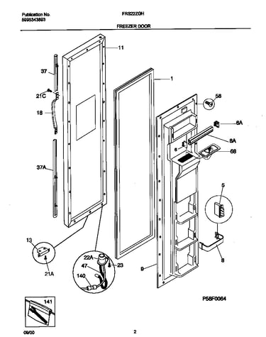 Freezer door
