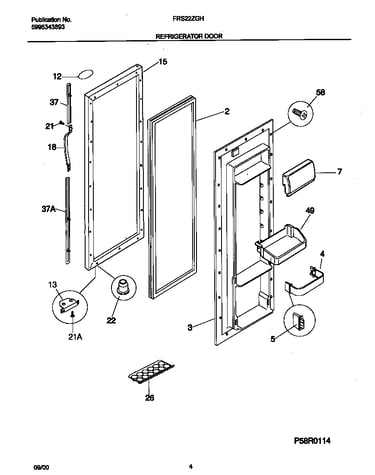 Refrigerator door