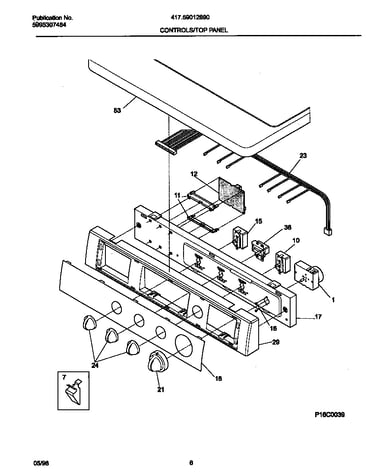 Controls/top panel