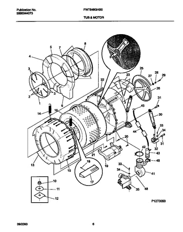 Wshr tub,motor