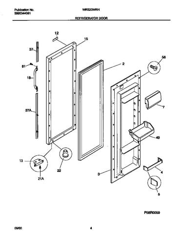 Refrigerator door