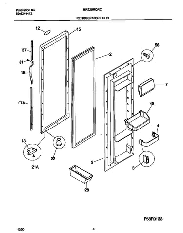 Refrigerator door