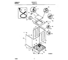 White-Westinghouse WWS445RFT0 cabinet/top diagram