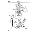 White-Westinghouse WWS445RFT0 motor/tub diagram