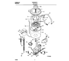 White-Westinghouse WWX645RET0 motor/tub diagram