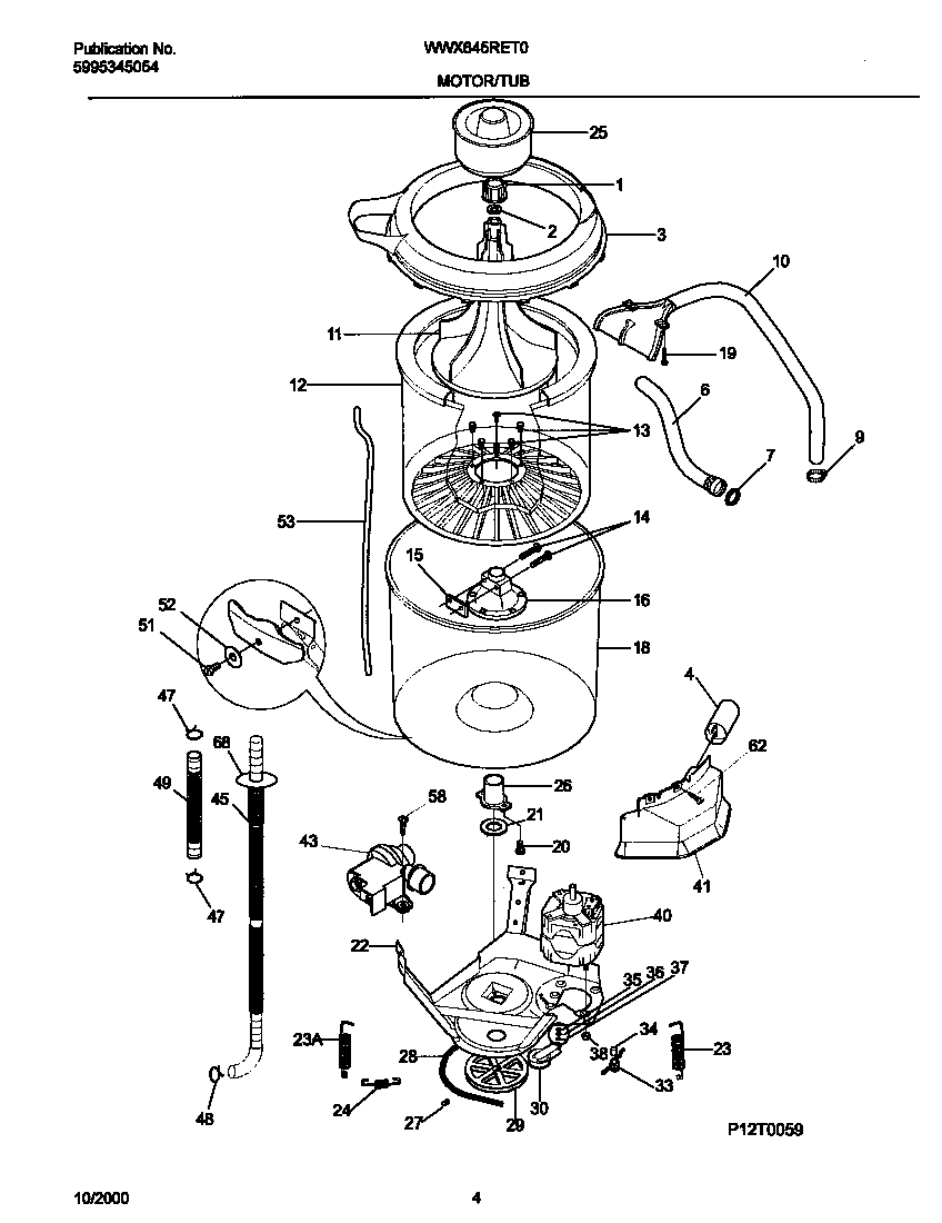 Motor/tub