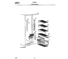 Frigidaire FRS24BGGW9 freezer shelves diagram