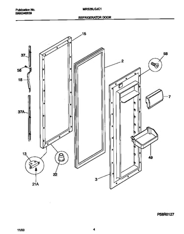 Refrigerator door