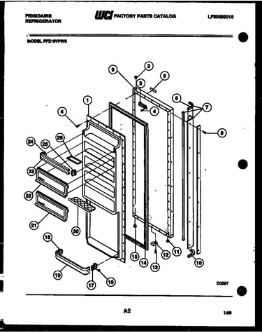 Refrigerator door parts