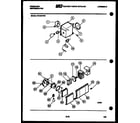 Frigidaire FPZ19VFL0 refrigerator control assembly, damper control assembly and f diagram
