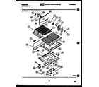 Frigidaire FPZ19TFF1 shelves and supports diagram