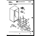 Frigidaire FPZ19TFH0 shelves and supports diagram
