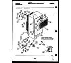 Frigidaire FPZ19TFW1 system and automatic defrost parts diagram
