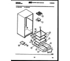 Frigidaire FPZ21TFF1 shelves and supports diagram