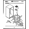 Frigidaire FPES18TCW1 shelves and supports diagram