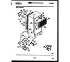 Frigidaire FPES18TCH1 system and automatic defrost parts diagram
