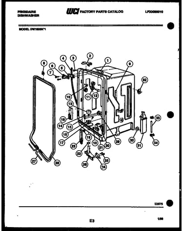 Tub and frame parts
