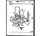 Frigidaire DW1805KW1 power dry and motor parts diagram