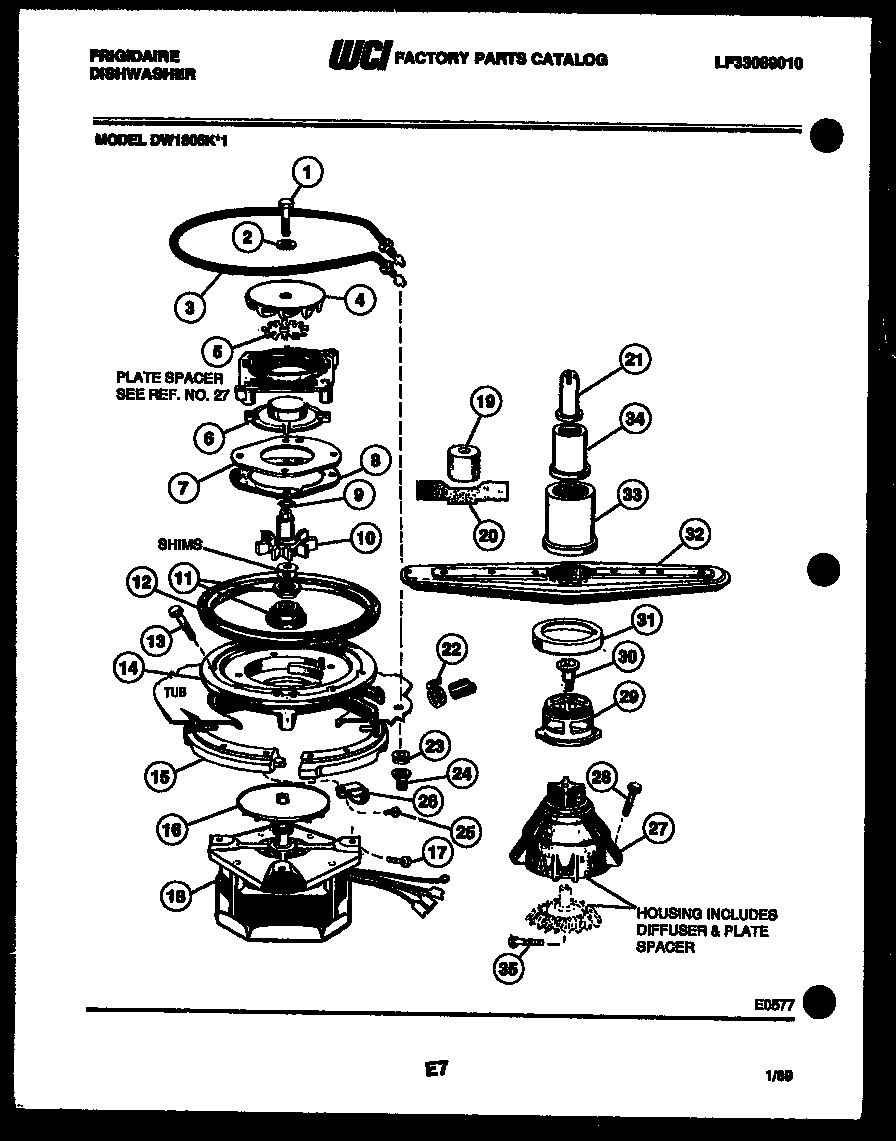 MOTOR PUMP PARTS