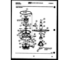 Frigidaire DW1805KW1 motor pump parts diagram